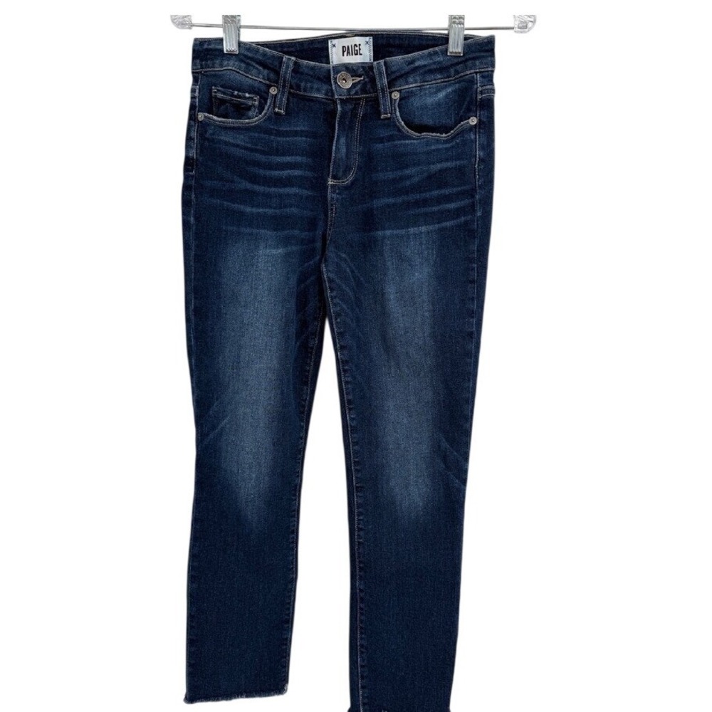 Paige Jeans Skyline Skinny Crop jeans 27 Raw Hem Denim Medium‎ Wash